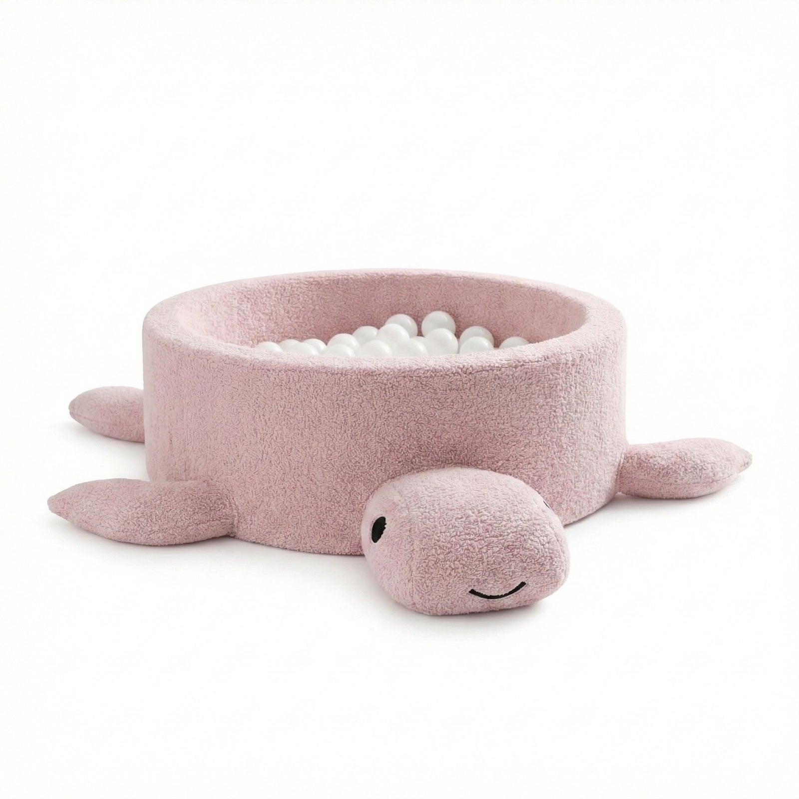 Piscine à balles, Piscine à balles enfant, Piscine à balles rose, Piscine à balles tortue, Piscine à balles en mousse, Bouclette, Jeu de motricité, Jeu sensoriel, MeowBaby, Fabriqué en Pologne, Balles non incluses