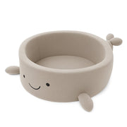 Piscine à balles baleine beige en bouclette Alya pour enfant, sans balles