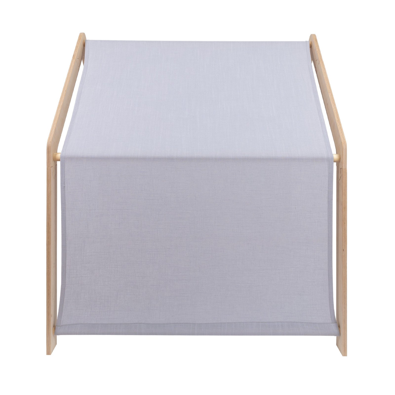 MeowBaby® White Wooden House for Kids - Blue Roof